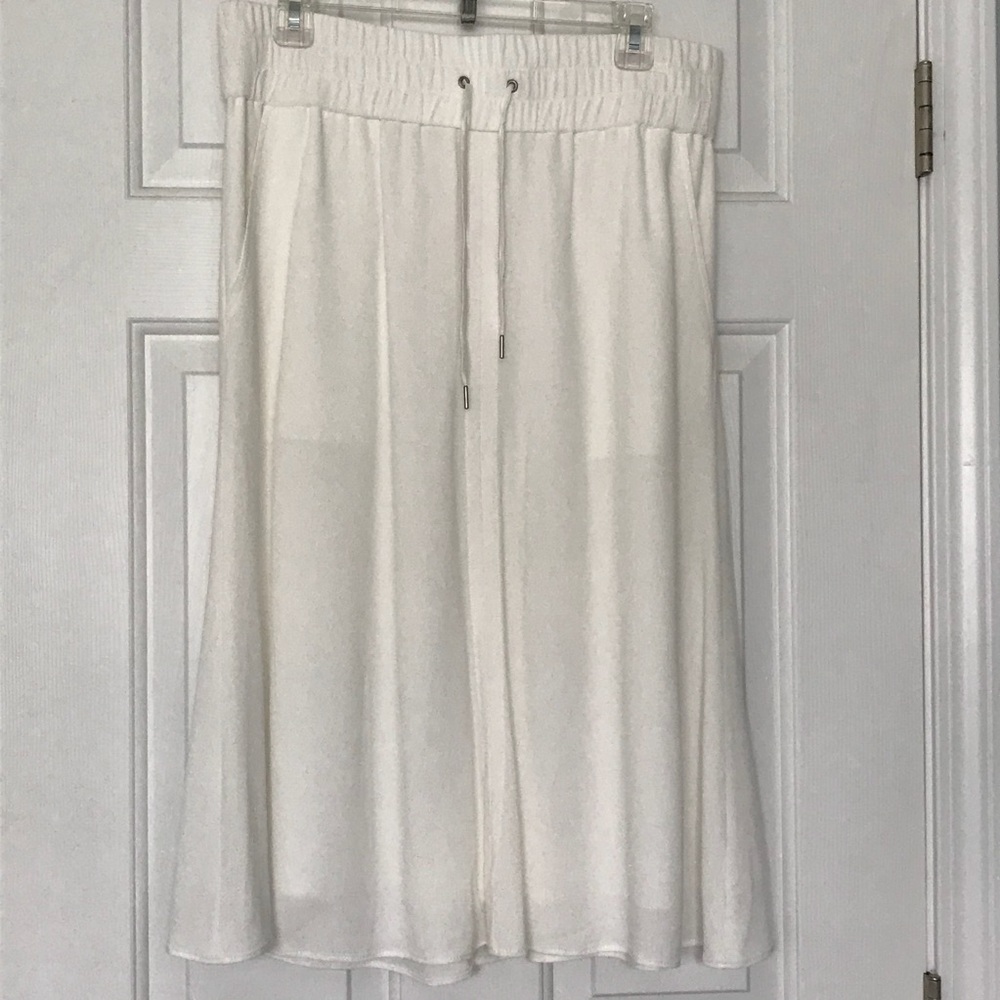 Helmut Lang White Skirt